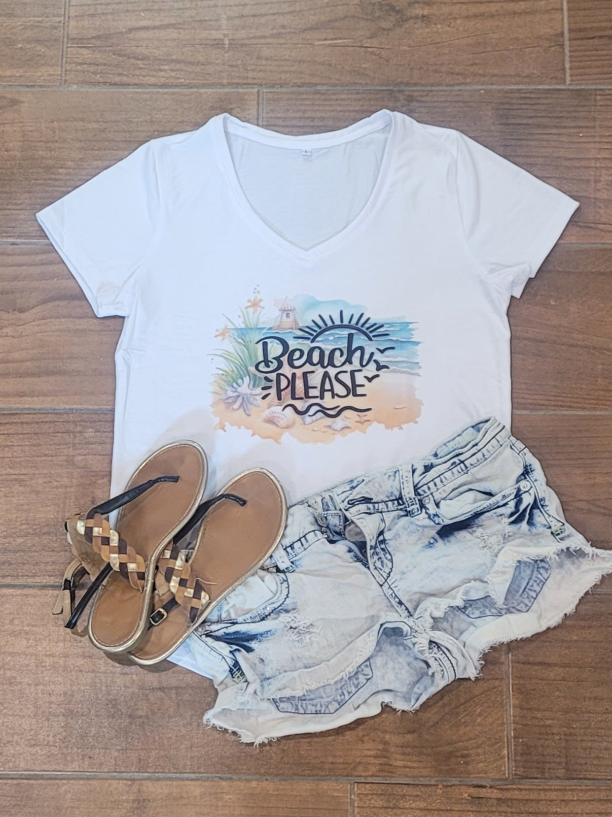 Vivid Voyages- "Beach Please" Tee
