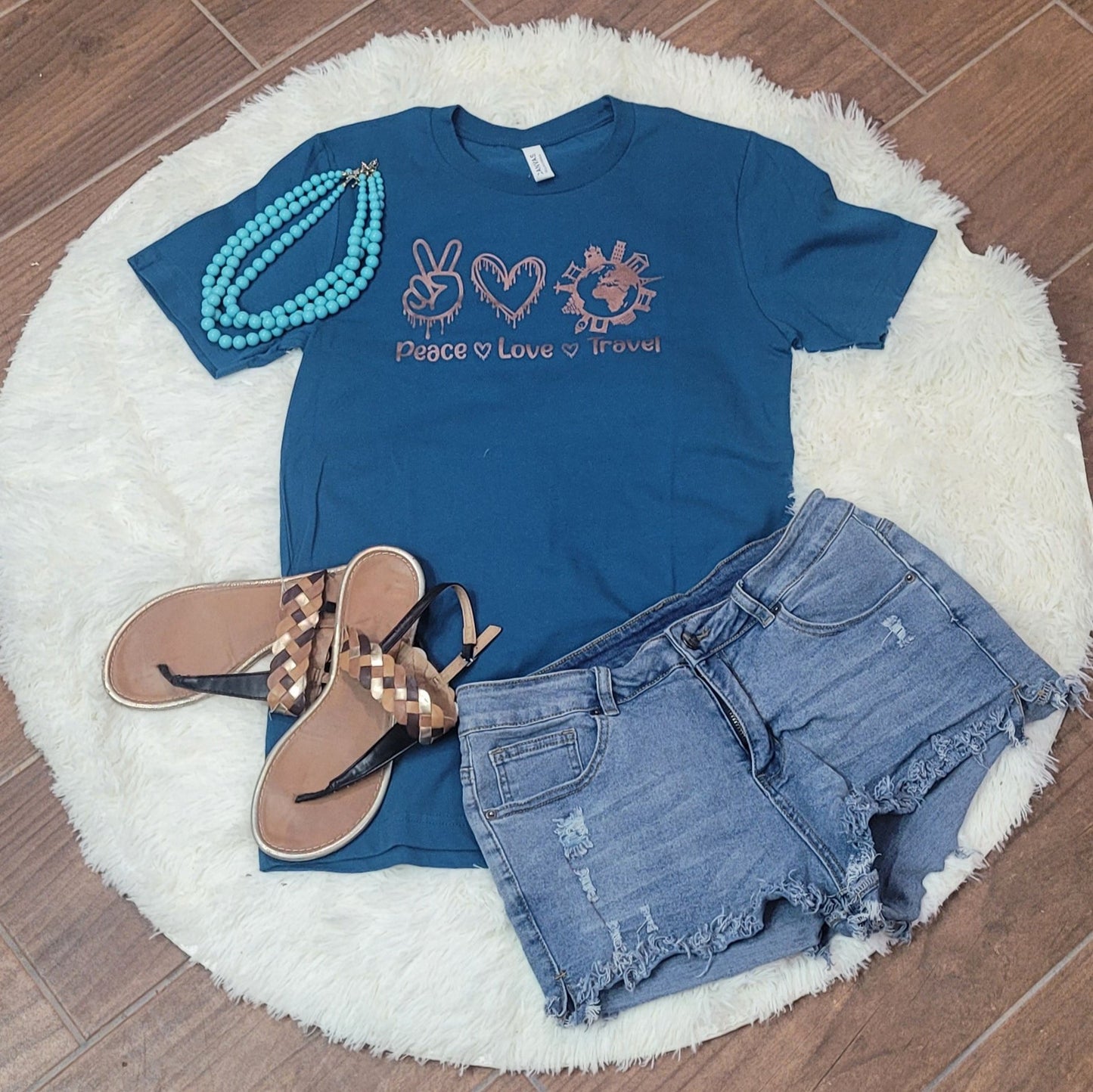 "Peace, Love, and Travel" Tee