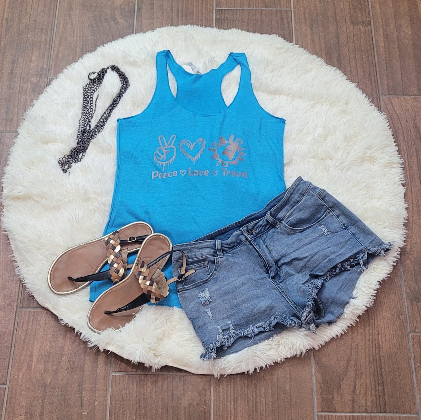 Peace, Love, Travel Tank