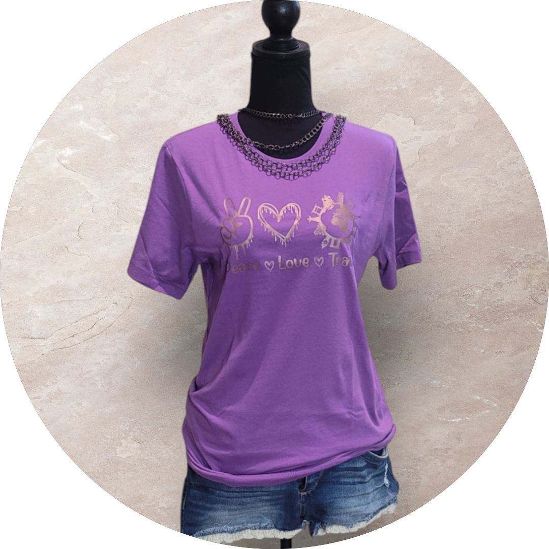 "Peace, Love, and Travel" Tee