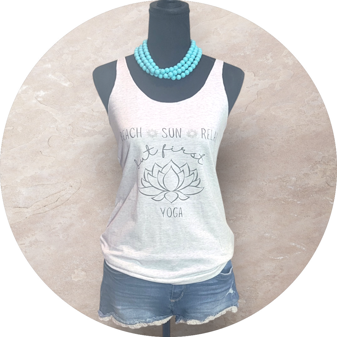 But First Yoga Tank
