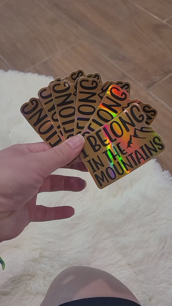 Holographic Sticker finish example