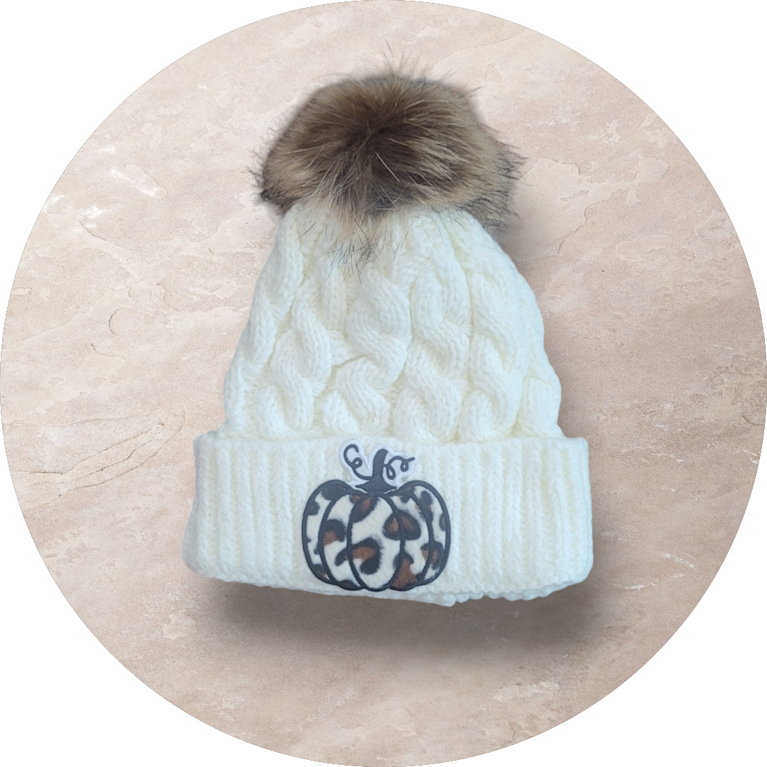 Leopard Pumpkin Beanie