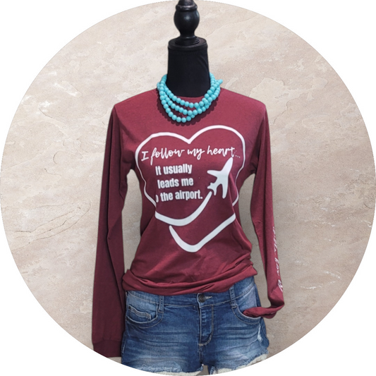 I Follow My Heart Long Sleeve Tee