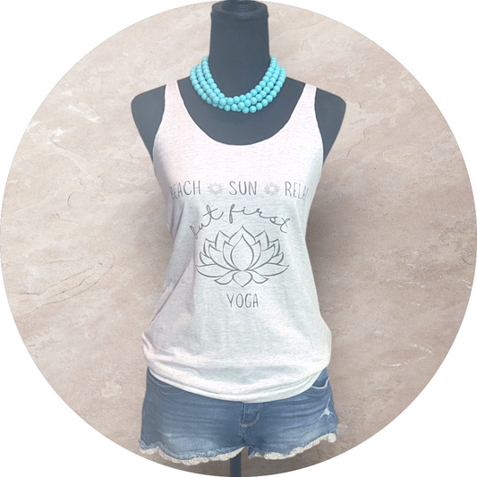 But First Yoga Tank